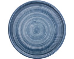 Bowls and Dishes Mano Aardewerk Bord | Eetbord | Lunchbord | Tapasbord | Servies 23 cm Blauwgrijs