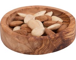 Bowls and Dishes Pure Olive Wood olijfhouten schaal laag Ø 10 cm | cadeautip!