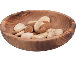 Bowls and Dishes Pure Olive Wood olijfhouten Schaal laag Ø 12 cm | cadeautip!