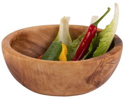 Bowls and Dishes Pure Olive Wood olijfhouten Schaal Ø 20 cm | cadeautip!