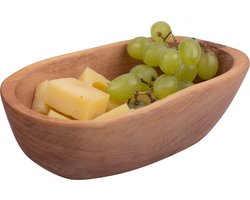 Bowls and Dishes Pure Olive Wood olijfhouten Schaal Rustique ovaal 15 cm | cadeautip!