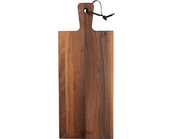 Bowls and Dishes Pure Walnut Wood | Duurzaam | Borrelplank | Tapasplank | Serveerplank 49 x 20 x 2 cm | walnoot hout | BBQ cadeautip!