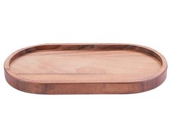 Bowls and Dishes Pure Walnut Wood | Duurzaam | Serveertray ovaal S 22,5 x 12 cm - walnoot hout - cadeautip!