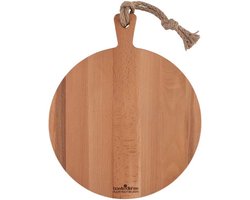 Bowls and Dishes | Puur Hout | Duurzaam | Beuken Borrelplank | Tapasplank | Serveerplank rond | Pizzaplank Ø 30 x1,5 cm