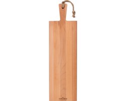 Bowls and Dishes | Puur Hout | Duurzaam | Beuken Borrelplank XL | Tapasplank | Serveerplank 69 x 20 x 2 cm