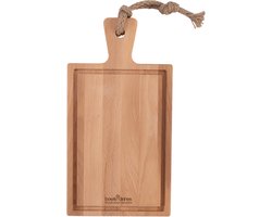 Bowls and Dishes | Puur Hout | Duurzaam | Beuken Steakplank | Borrelplank met sapgoot | BBQ plank 35 x 18,5 x 2 cm