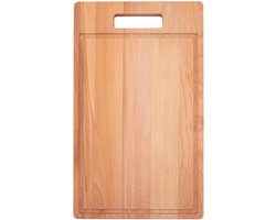Bowls and Dishes | Puur Hout | Duurzaam | Beuken Steakplank | Borrelplank met sapgoot | BBQ plank | barbecue cadeau met handgreep 40x24x2 cm