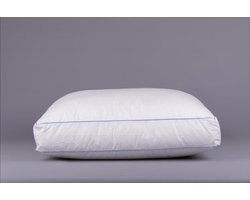 BOX Kussen 50x60 /8cm - tijk 100% katoen Perkaal - vormstabiele holle vezelbolletjes