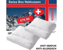 Box Nekkussen Set - Hoofdkussens - anti nekpijn kussens - 2 stuks - Hotelkussen - Hotel Kwaliteit
