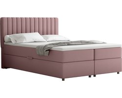 BOXBED Everest 140 x 200 cm tweepersoons met hoogwaardige Bonell-matras en topper