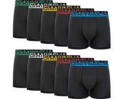 Boxershorts Heren Katoen - 10-pack - Maat L - Heren Ondergoed - Meerkleurig - Zwart