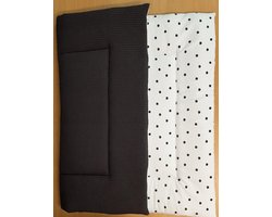 Boxkleed (donker grijs/wit met zwarte dots)