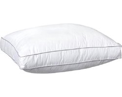 Boxkussen - Hoofdkussen - 50x60 x10cm - Wit - Navulbaar met ritssluiting - Hoofdkussen Nekklachten - Hoofdkussens Slaapkamer - Geschikt voor rug-, zij- en buikslapers - Orthopedisch - Ergonomisch