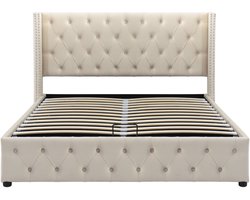 Boxspring - 140x190cm - Fluweel - Opberg