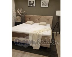 Boxspring 200x200 Granada incl. Meegestofferde 7-zones Pocketvering matrassen & HR55 koudschuim Bamboo exclusive topper.