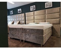 Boxspring 200x210 Royal Croco Compleet met Pocktervering matrassen en Tencel Topper