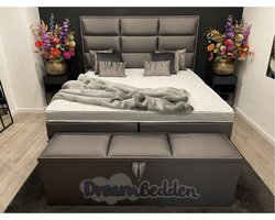 Boxspring 200x220 Abruzzo incl. Meegestofferde 7-zones Pocketvering matrassen & HR60 koudschuim Prestige topper.