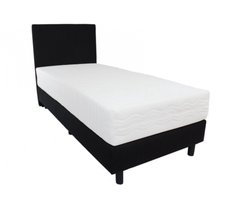 Boxspring - 90x200 cm - antraciet - Met pocketveringmatras