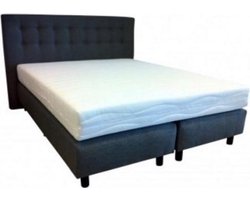 Boxspring Alanya , Complete boxspring , met pocketvering matras een dikte van 20 cm wit 180x200
