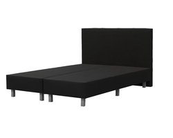 Boxspring - Amsterdam - 140x200 - Zwart - Stof