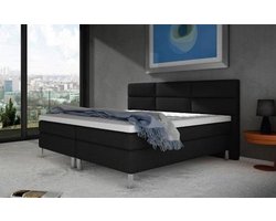 Boxspring Amsterdam DELUXE 140X200 Zwart