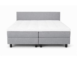 Boxspring Ayla Royal - 120x200 Compleet - Grijs Glad - Ayla Matrassen - 1 persoons