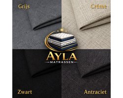 Boxspring Ayla Royal - 160x200 Zonder matras - Beige Glad - Ayla Matrassen - 2 persoons