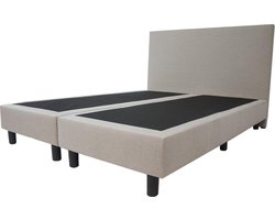Boxspring Basic  2-persoons 140x200 cm Beige stof
