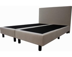 Boxspring Basic  2-persoons 160x200 cm Beige stof