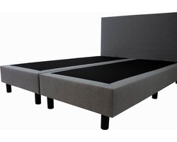 Boxspring Basic  2-persoons 160x200 cm Grijs stof