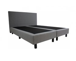 Boxspring Basic  2-persoons 180x200 cm Grijs stof