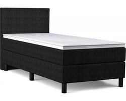 Boxspring Basic - 90x200 cm - Pocketvering - Stof Zwart