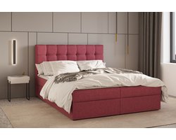 Boxspring Bed 05 - Luxe en Comfort - Inclusief Topmatras - Verkrijgbaar in Meerdere Maten - Boxspringbed 05 (Roze - Hugo 15, 140x200 cm)