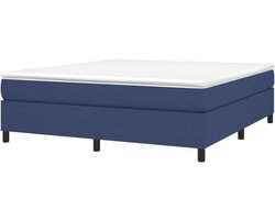 Boxspring Bed - Bedframe Dubbel - Slapen Ontspannen - Stabiele Pootjes - 180x200 cm - Blauw