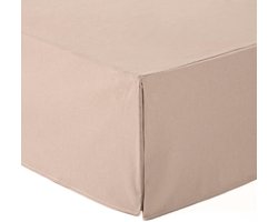 Boxspring Bed Cover - Bedframehoes Bedrok - Slaapkamer Aankleden - Oeko-Tex Gecertificeerd - 140 x 190/200 cm - Beige