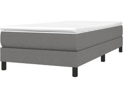Boxspring Bed Frame - Slaapmeubel - Goede Nachtrust - Stevige Pootjes - 90x200cm - Donkergrijs