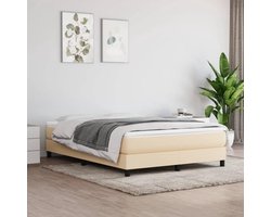 Boxspring Bed Lighbruin 140x200 cm Stof - Comfortabel Slaapmeubel