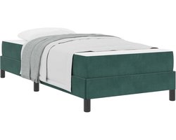 Boxspring Bed - Met Matras - Comfortabel Slapen - Pocketvering Matras - 90 x 210 cm - Donkergroen