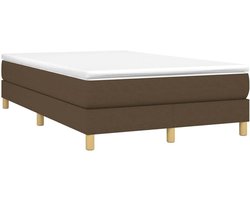 Boxspring Bed - Slaapmeubel Ledikant - Goede Nachtrust - Ademend Materiaal - 120x200 cm - Donkerbruin