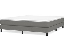 Boxspring Bedframe - Basis Bedframe - Goede Nachtrust - Stabiele Houten Poten - 180x200 cm - Donkergrijs