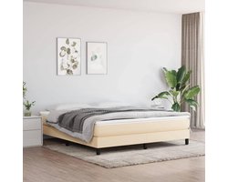 Boxspring Bedframe Creme 180x200 cm - Comfortabel Slaapmeubel