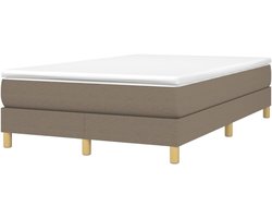 Boxspring Bedframe - Slaapmeubel Ledikant - Goede Nachtrust - Ademende Stof - 120x200 cm - Taupe