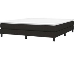 Boxspring Bedframe - Slaapmeubel Ledikant - Goede Nachtrust - Duurzaam Ademend Materiaal - 160x200 cm - Zwart