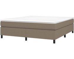 Boxspring Bedframe - Slaapmeubel Ledikant - Goede Nachtrust - Duurzaam Ademend Stof - 180 x 200 cm - Taupe