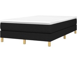 Boxspring bedframe - Slaapmeubel ledikant - Goede nachtrust - Duurzaam stof materiaal - 120x200 cm - Zwart
