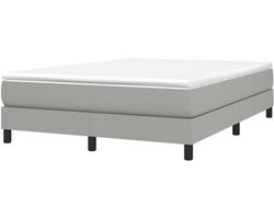 Boxspring Bedframe - Slaapmeubel Ledikant - Goede Nachtrust - Multiplex Lattenbodem - 140x200 cm - Lichtgrijs