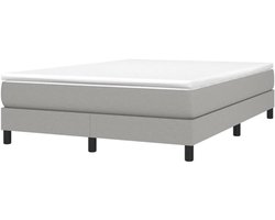 Boxspring Bedframe - Slaapmeubel Ledikant - Goede Nachtrust - Multiplex Lattenbodem - 140x200 cm - Lichtgrijs