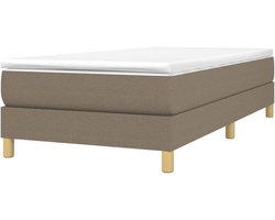 Boxspring Bedframe - Slaapmeubel Ledikant - Goede Nachtrust - Multiplex Lattenbodem - 90x200 cm - Taupe