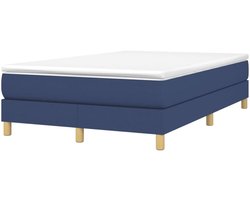 Boxspring bedframe - Slaapmeubel ledikant - Goede nachtrust - Stevige poten - 120x200 cm - Blauw