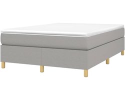 Boxspring Bedframe - Slaapmeubel Ledikant - Goede Nachtrust - Stevige Poten - 140x200 cm - Lichtgrijs